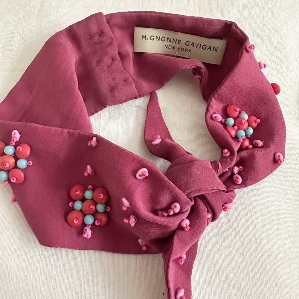 Mignonne Gavigan Adele silk scarf necklace